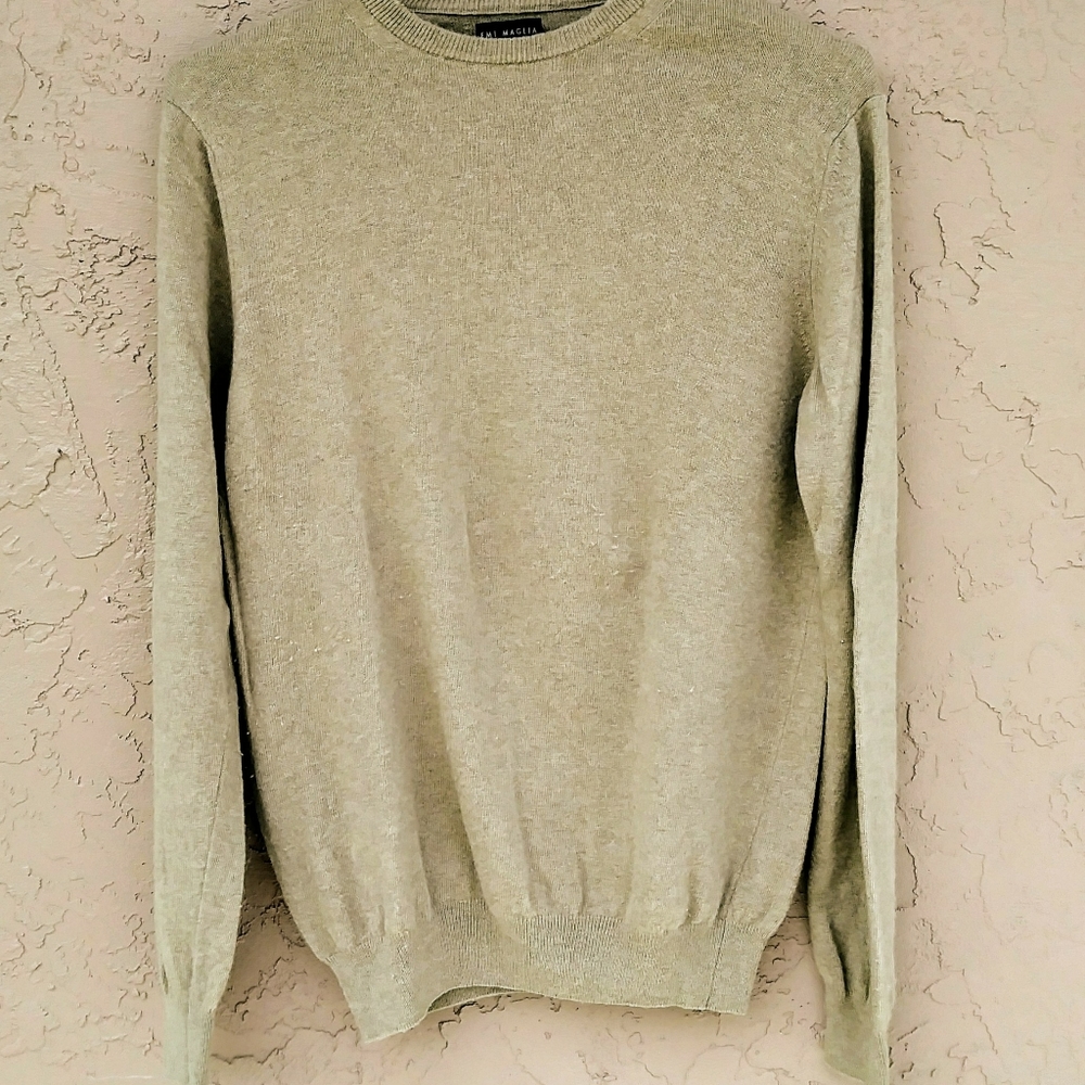 EMI MAGLIA SWEATER MEN'S WOOL BLEND CREW NECK LONG SLEEVE